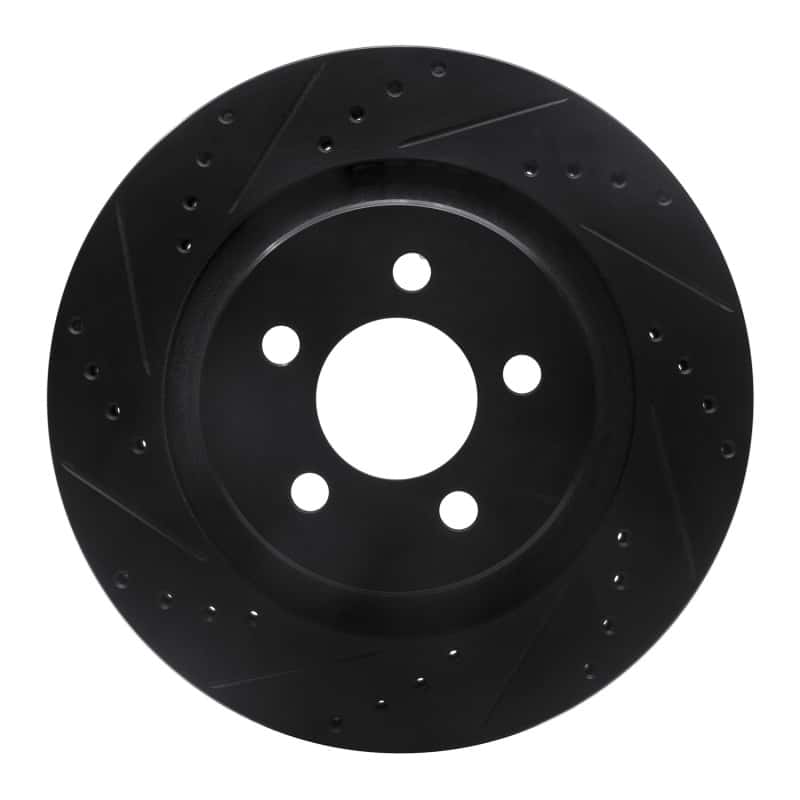 R1 Concepts — R1 11-12 Jeep Liberty Front Left Drilled & Slotted Black Brake Rotor
R1 Brake Rotor Drill - view 1