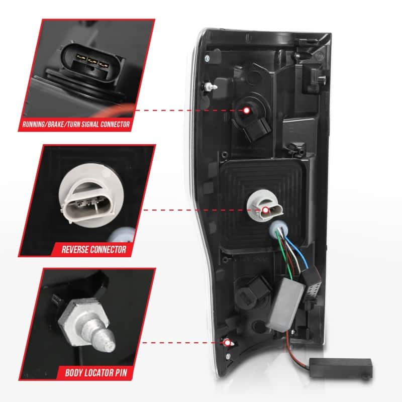 ANZO — FORD F250/ F350/ F450 17 UP L.E.D T.L BLACK HOUSE SMOKE LEN
ANZO 2017+ Ford F-250 LED Taillights - Black/Smoke
Tail Light Set
TailLightSet - view 7