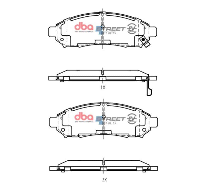 DBA — DBA 05-24 Nissan Frontier Front SSEV Street Series Brake Pads
Brake Pad - view 1
