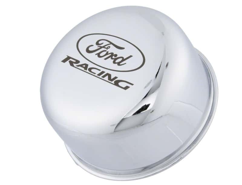 Ford Racing — Ford Racing Chrome Breather Cap W/ Ford Racing Logo - view 3