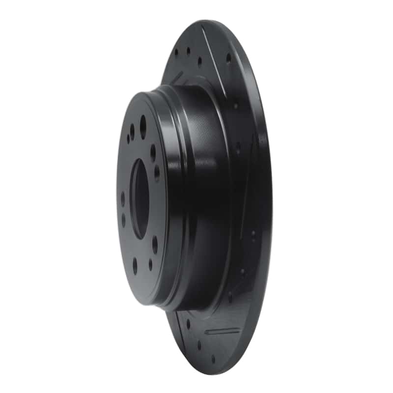 R1 Concepts — R1 02-04 Honda CR-V Rear Right Drilled & Slotted Black Brake Rotor
R1 Brake Rotor Drill - view 2