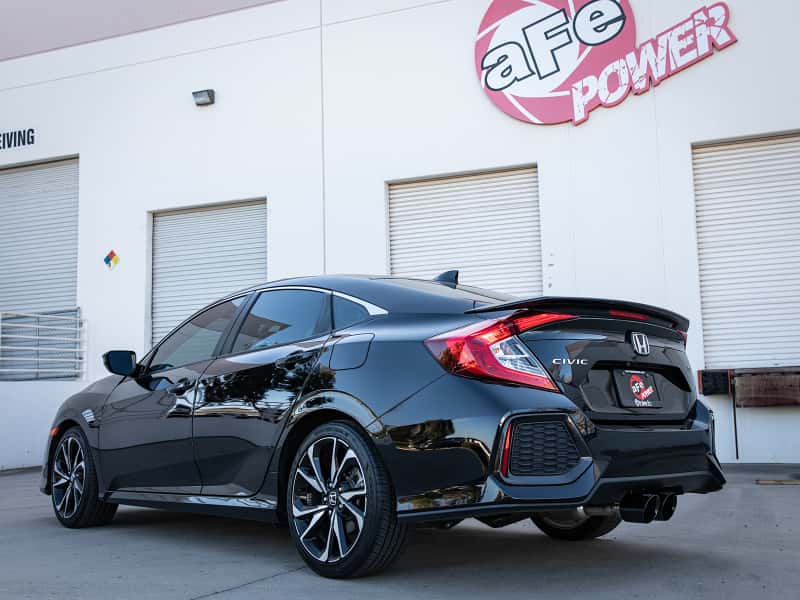 aFe — aFe Takeda 2.5in 304SS Cat-Back Exhaust System w/ Black Tips 17-20 Honda Civic Si Sedan I4 1.5L
Cat-Back Exhaust - view 5