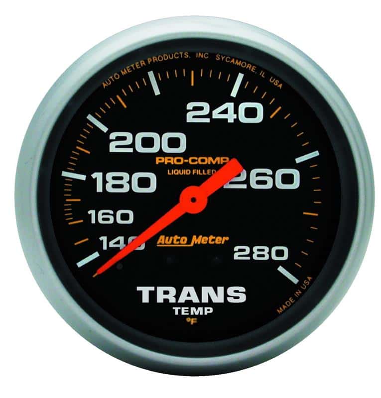 AutoMeter — Autometer Liquid Filled Mechanical 66.7mm 140-280 deg F Temperature Gauge Includes 8 ft Tubing
2-5/8" TRANS TEMP, 1 - view 1