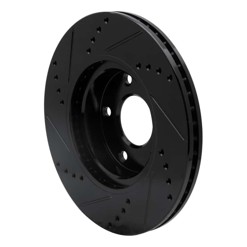 R1 Concepts — R1 14-24 Mazda 3 Front Right Drilled & Slotted Black Brake Rotor
R1 Brake Rotor Drill - view 4