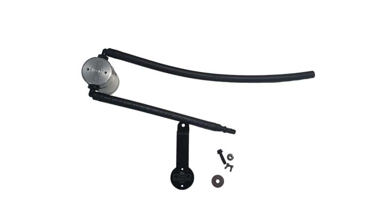 J&L — J&L 86-93 Ford Mustang 5.0 302 Passenger Side Oil Separator 3.0 - Clear Anodized
Oil Separator - view 2