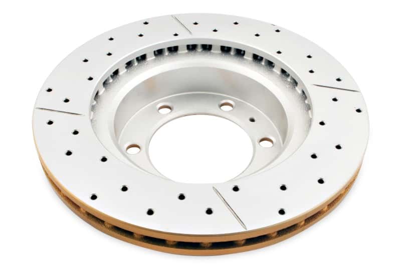 DBA — DBA 05-20 Toyota Tacoma (w/6 Lug Wheel & 4 Piston Clpr) Front Drilled & Slotted Street Series Rotor
X Street Series
Brake Rotor - view 3