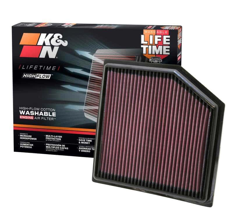K&N Engineering — K&N 08-11 Lexus GS460 4.6L-V8 Drop In Air Filter
Replacement Air Filt
Air Filter - view 4