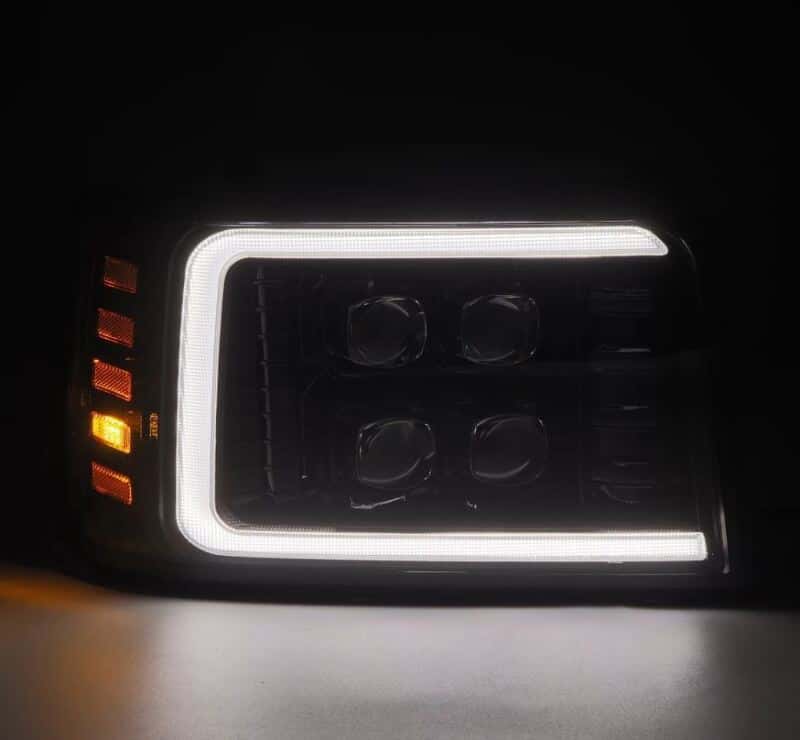 AlphaRex — AlphaRex 92-96 Ford F-Series/Bronco NOVA-Series LED Proj Headlight Alpha-Bk w/Actv Light SS & SBDRL
Projector Headlights - view 3