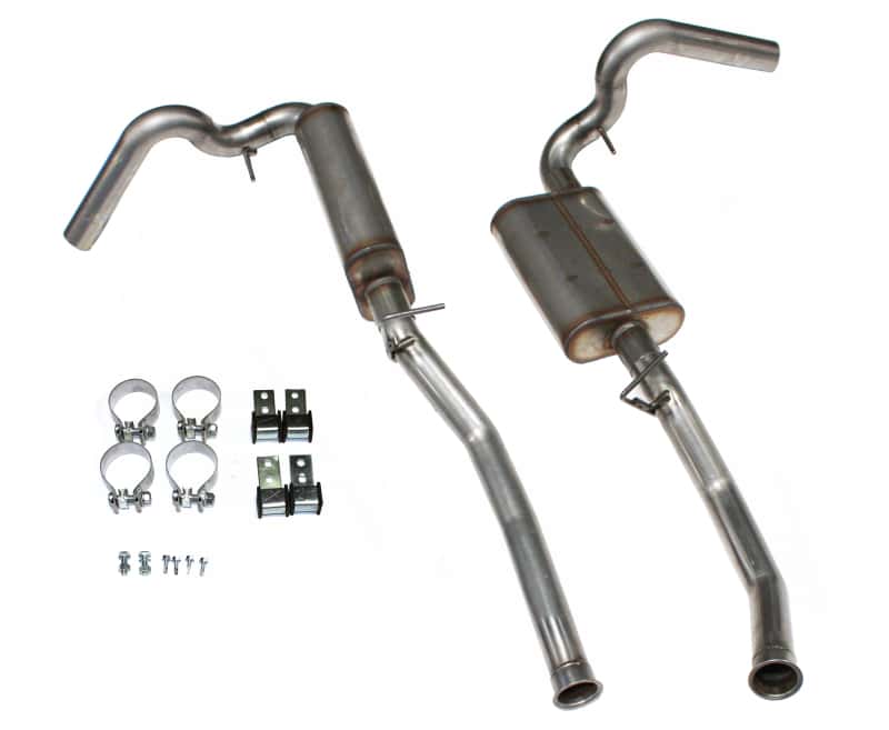 JBA — JBA 66-75 Ford Bronco 260-302 409SS Dual Side Header Back Exhaust
Exhaust System - view 1