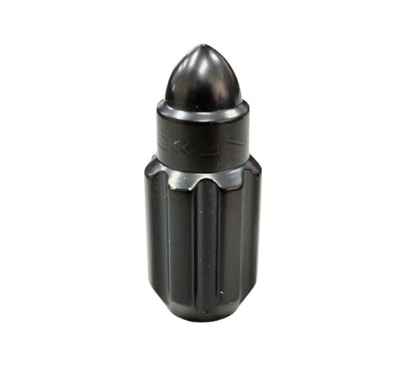 NRG — NRG 500 Series M12 X 1.5 Bullet Shape Steel Lug Nut Set - 21 Pc w/Lock Key - Black - view 2