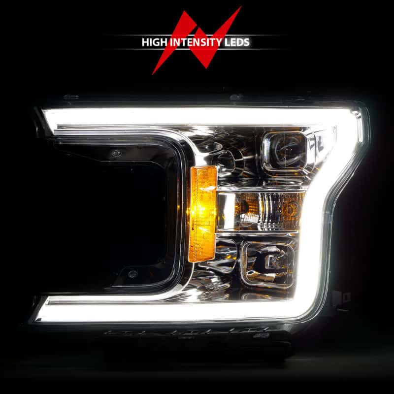ANZO — ANZO 18-19 Ford F-150 Projector Headlights w/Plank Style Switchback Chrome w/Amber
Projector Headlights
Head Light Set - view 16