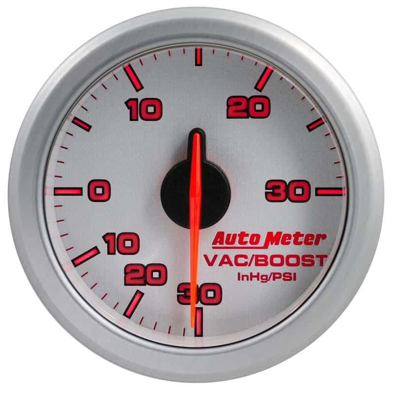 AutoMeter — Autometer Airdrive 2-1/6in Boost/Vac Gauge 30in HG/30 PSI - Silver
GA 2" BST/V ARDRV SL - view 2