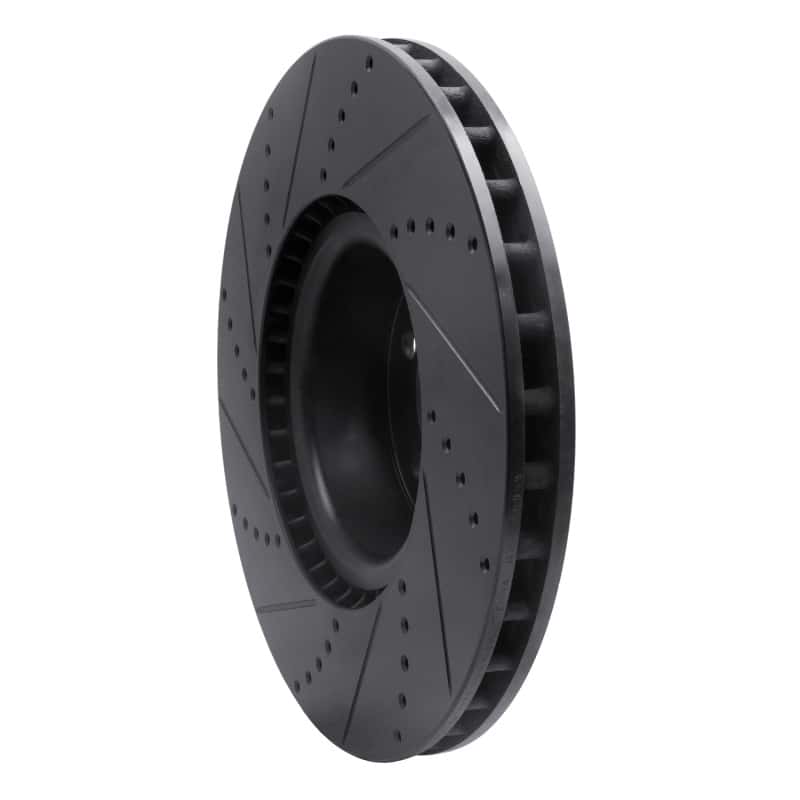 R1 Concepts — R1 10-12 Land Rover Range Rover Front Right Drilled & Slotted Black Brake Rotor
R1 Brake Rotor Drill - view 4