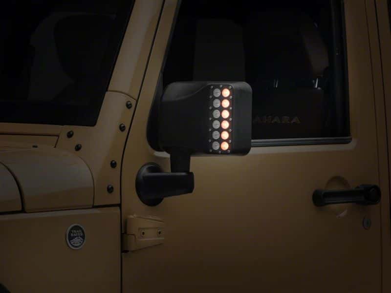 Raxiom — Raxiom 07-18 Jeep Wrangler JK Off-Road LED Manual Mirrors w/ Turn Signals
Mirrors - view 3