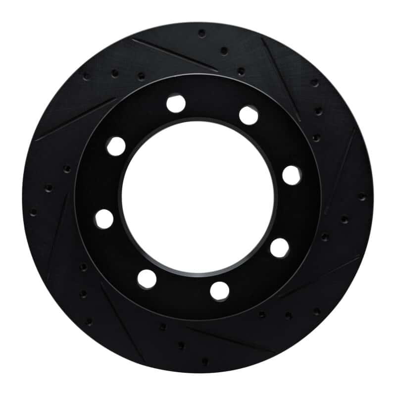 R1 Concepts — R1 80-93 Dodge W200 Front Right Drilled & Slotted Black Brake Rotor
R1 Brake Rotor Drill - view 1
