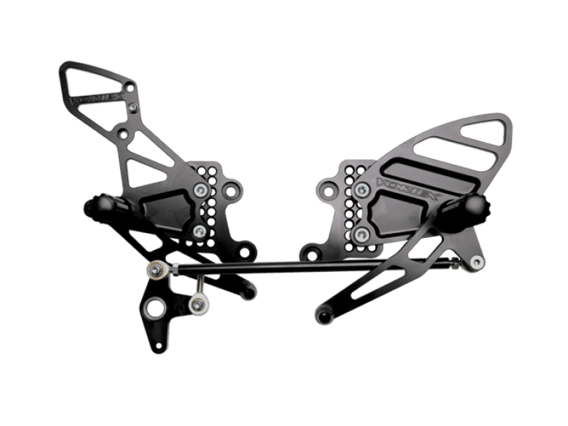 Vortex Racing — Vortex Racing 04-07 Honda CBR1000RR,03-06 CBR6100 RR Adjustable Rearsets- Black - view 1
