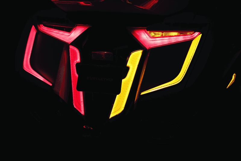 Kuryakyn — Kuryakyn Omni L.E.D Rear Fender Cover 18-20 GL1800 Satin Black - view 5