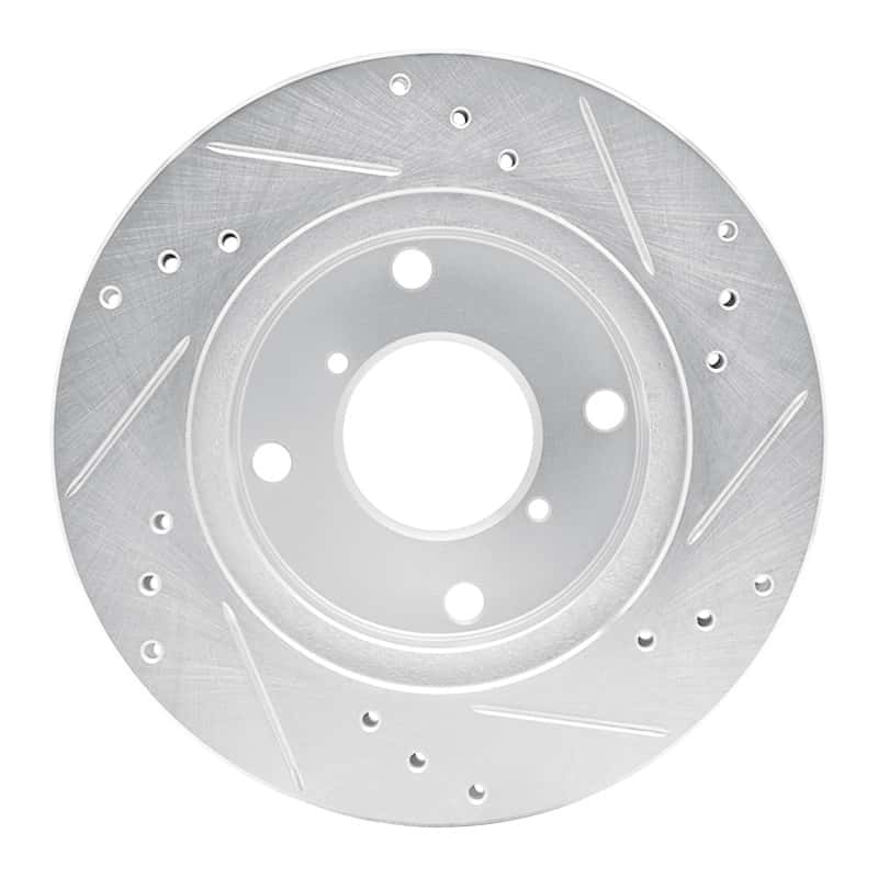 R1 Concepts — R1 89-94 Suzuki SWIFT Front Left Drilled & Slotted Silver Brake Rotor
R1 Brake Rotor Drill - view 5