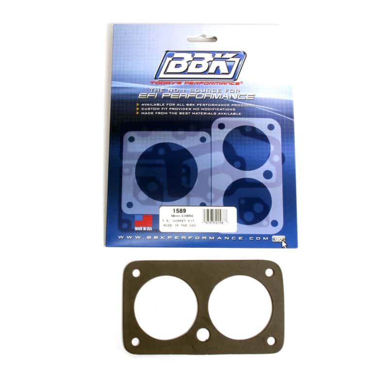 BBK — BBK 96-04 Ford Mustang 4.6 F150 Lightning Twin 65mm Throttle Body Gasket Kit
Throttle Body Gasket
Tb Gasket - view 2