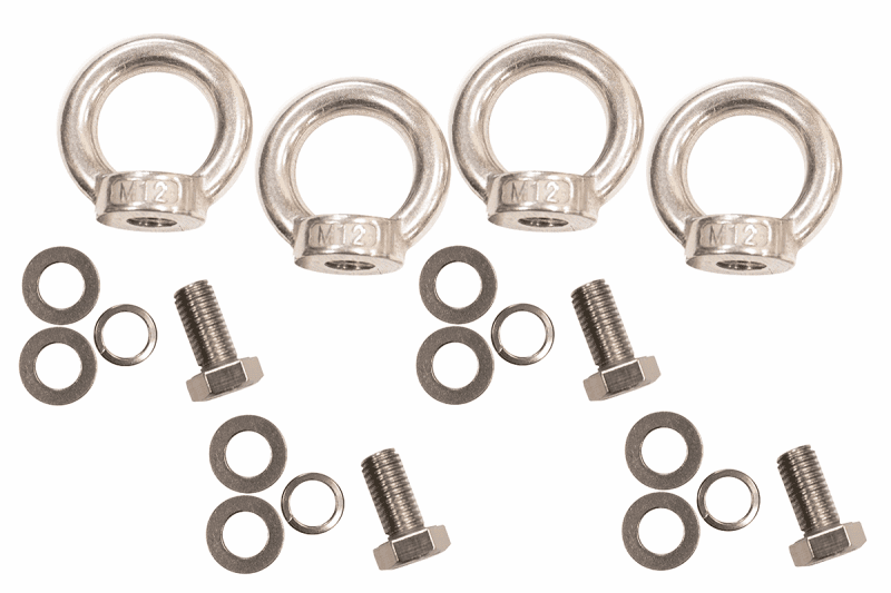 Fishbone Offroad — Fishbone Offroad Jeep Storage/Bed Rack Tie Down Kit Stainless Steel - view 4