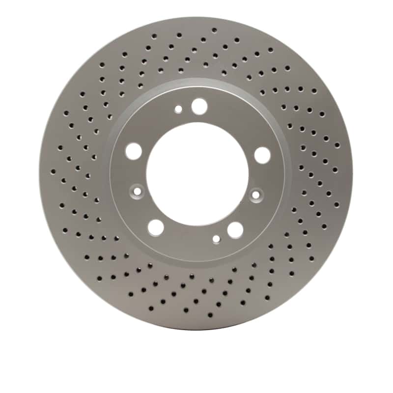 DFC — DFC 98-12 Porsche Cayman Left Front Drilled Hi-Carbon Alloy Geomet Coated Rotor
DFC Brake Rotor - view 1