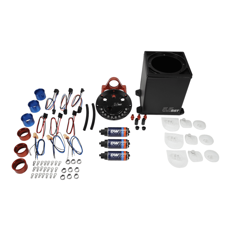 DeatschWerks — DeatschWerks 5.5L Modular Surge Tank Includes 3 DW200 Fuel Pumps - view 2