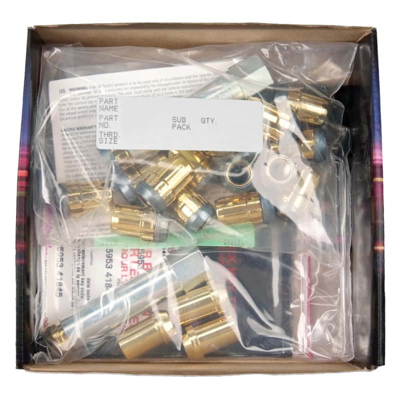 McGard — McGard SplineDrive Tuner 4 Lug Install Kit w/Locks & Tool (Cone) M12X1.5 / 13/16 Hex - Gold - view 6