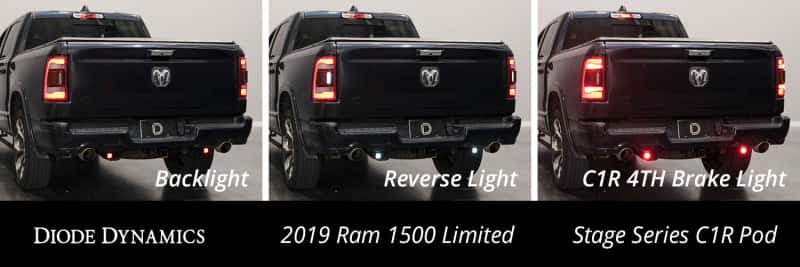 Diode Dynamics — Diode Dynamics Stage Series Reverse Light Mounting Kit for 2019-Present Ram - view 3