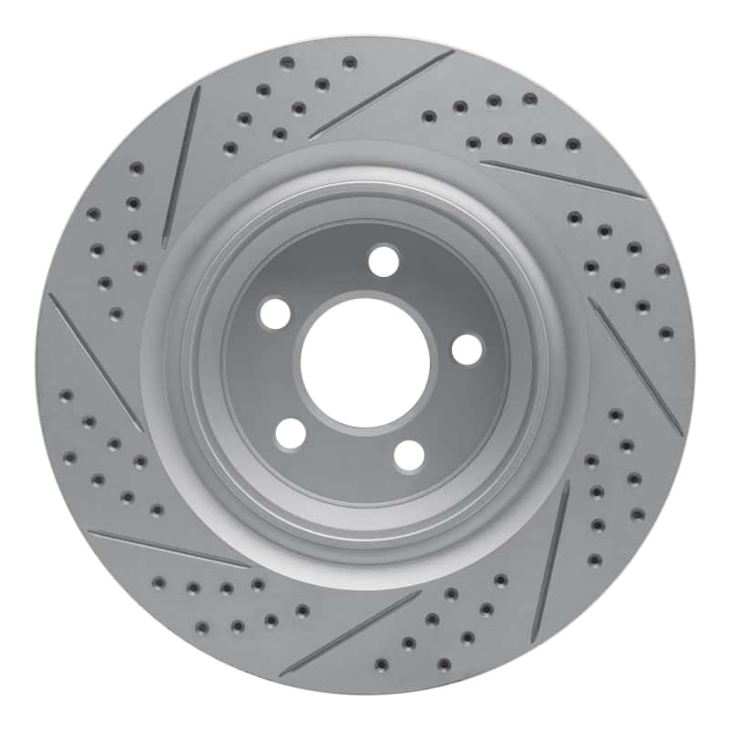 R1 Concepts — R1 05-23 Chrysler 300 Rear Right Drilled & Slotted Geo-Carbon Rotor - view 5