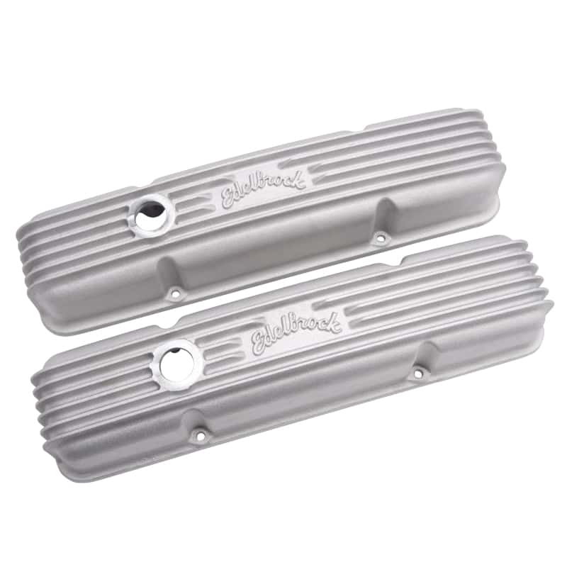 Edelbrock — Edelbrock Valve Cover Classic Series Chevrolet 1959-1986 262-400 CI V8 w/ Breather Holes Satin
ELITE - view 8