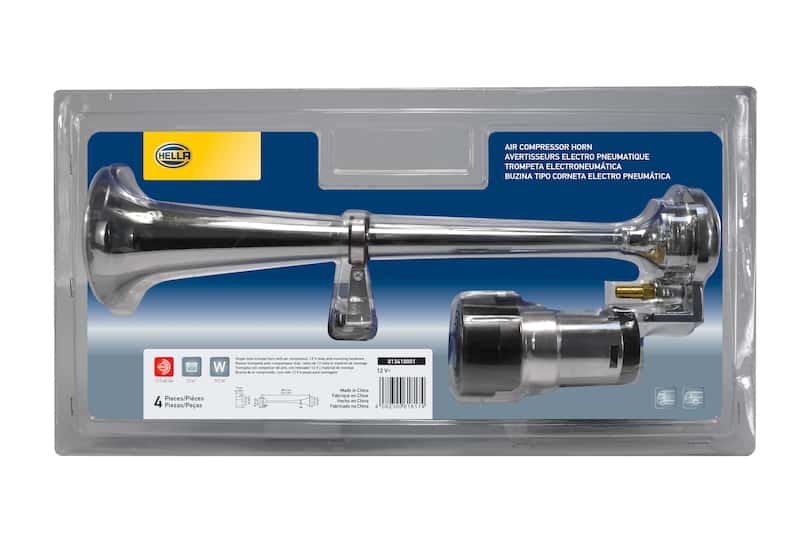 Hella — Hella Horn Kit Bl Chrome Air 1Trumpet 12V - view 6