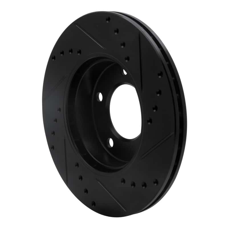 R1 Concepts — R1 91-06 BMW 325I (USA/Canada) Front Left Drilled & Slotted Black Brake Rotor
R1 Brake Rotor Drill - view 4