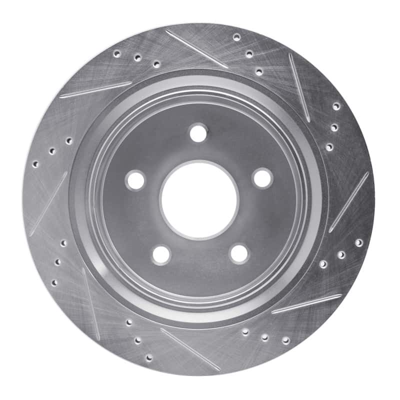 R1 Concepts — R1 02-24 Chrysler ASPEN Rear Left Drilled & Slotted Silver Brake Rotor
R1 Brake Rotor Drill - view 5