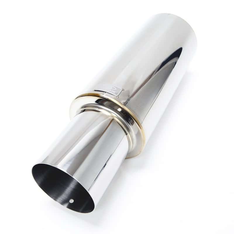 BLOX Racing — BLOX Racing 76.2mm N1 Straight Tip Muffler Universal - view 4