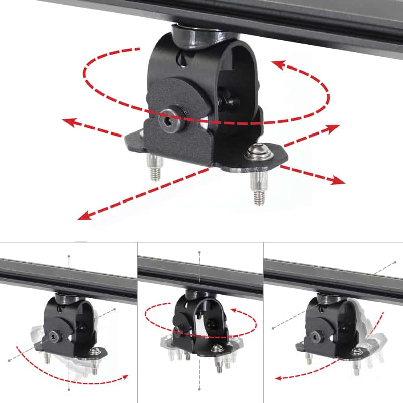 Go Rhino — Go Rhino Adjustable Multi-Axis Mounting Kit for SRM Rack
Multi-Axis Mount Kit - view 7