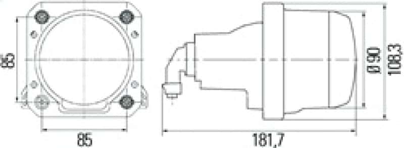 Hella — Hella 90mm Bi-Halogen / Bi-Xenon V2 Shutter Pigtail
PGTL F/ 90MM BI-HAL
PGTL F/90MM BI-HAL - view 4