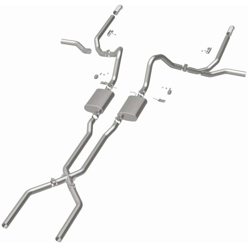 Magnaflow — MagnaFlow 65-68 Chevy Impala All V8 Multiple Exit Options Crossmember-Back Perf Exhaust
Crossmember-Back
Cat-Back - view 4