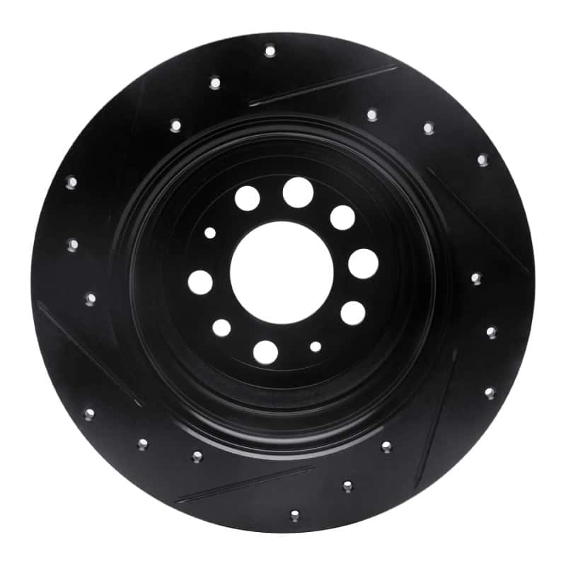 R1 Concepts — R1 67-74 Volvo 164 Rear Right Drilled & Slotted Black Brake Rotor
R1 Brake Rotor Drill - view 5