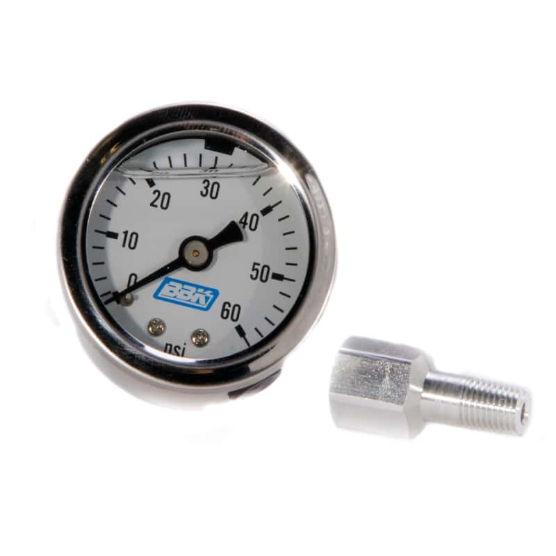 BBK — BBK Liquid Filled EFI Fuel Pressure Gauge 0-60 PSI - view 1