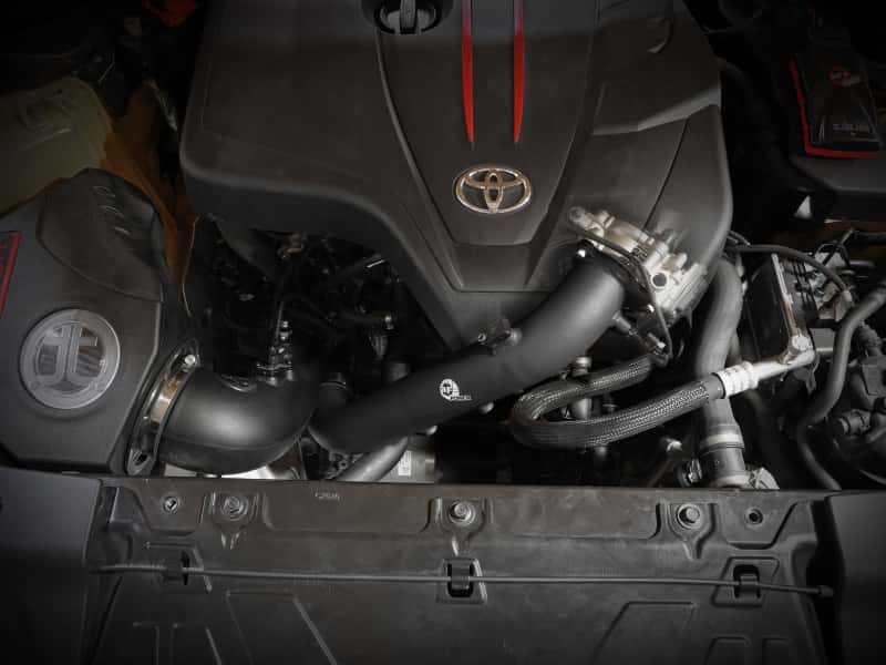 aFe — aFe BladeRunner Black 2-3/4in Aluminum Charge Pipe 2021 Toyota Supra GR (A90) I4-2.0L (t) B48
Hot Charge Pipe - view 8