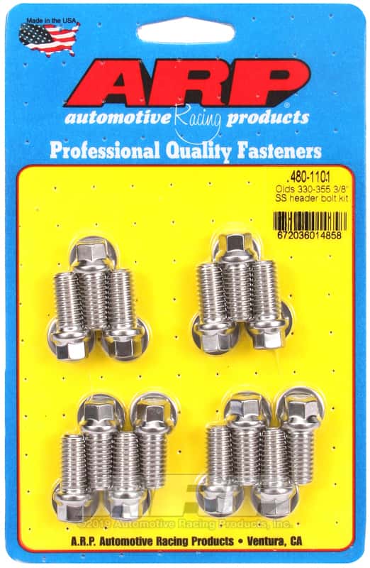 ARP — ARP Olds 330-455 3/8in SS Header Bolt Kit - view 1