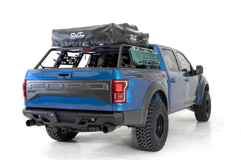 Addictive Desert Designs — Addictive Desert Designs 2015+ Ford F-150 Overlander Chase Rack w/ 3rd Brake Light - Hammer Black
Truck Bed Rack
Bed Rack - view 13
