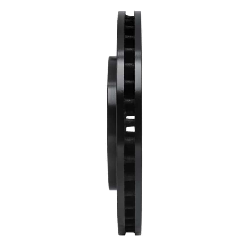 R1 Concepts — R1 85-12 Nissan D21 Pickup RWD (4 Cyl Excl HD) Front Right Drilled & Slotted Black Brake Rotor
R1 Brake Rotor Drill - view 3