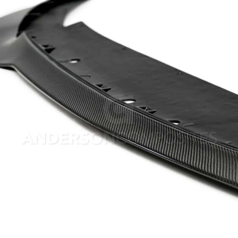 Anderson Composites — Anderson Composites 2015-2018 Ford Mustang Shelby GT350R Carbon Fiber Front Splitter (1 PC) - view 4
