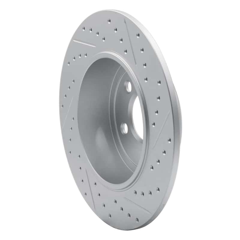 R1 Concepts — R1 08-15 Audi Tt Rear Left Drilled & Slotted Geo-Carbon Rotor - view 4