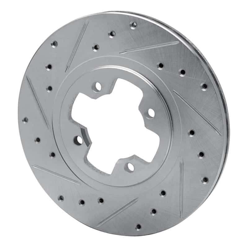 R1 Concepts — R1 81-88 Nissan Maxima Front Left Drilled & Slotted Silver Brake Rotor
R1 Brake Rotor Drill - view 2