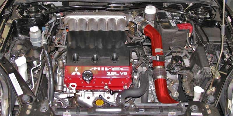 K&N Engineering — K&N 06 Eclipse GT 3.8L V6 Red Typhoon Short Ram Intake
Performance Air Inta
Air Intake System - view 2