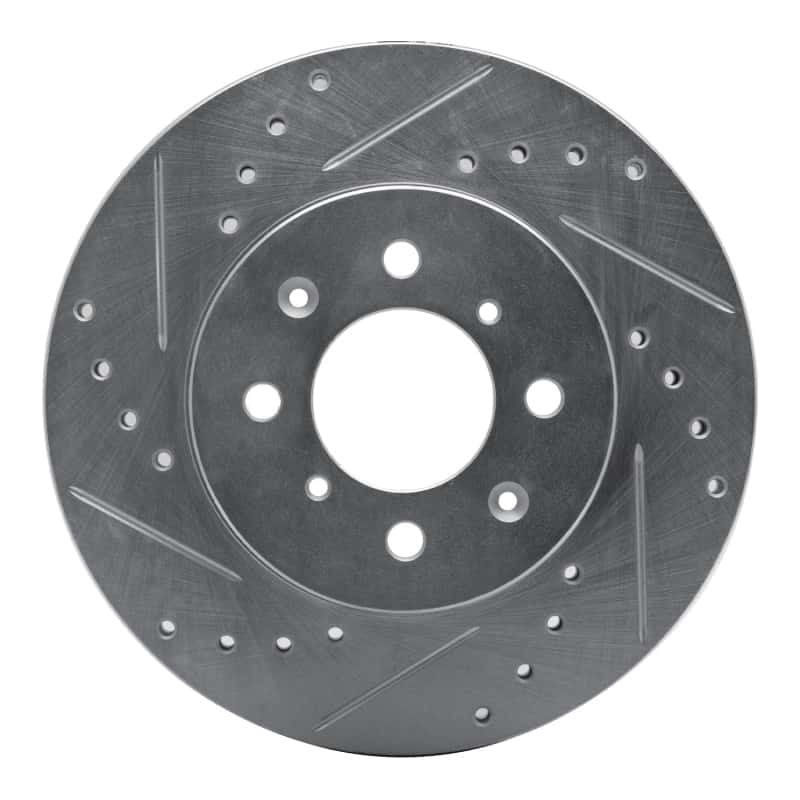 R1 Concepts — R1 88-91 Honda Accord Coupe Front Left Drilled & Slotted Silver Brake Rotor
R1 Brake Rotor Drill - view 1