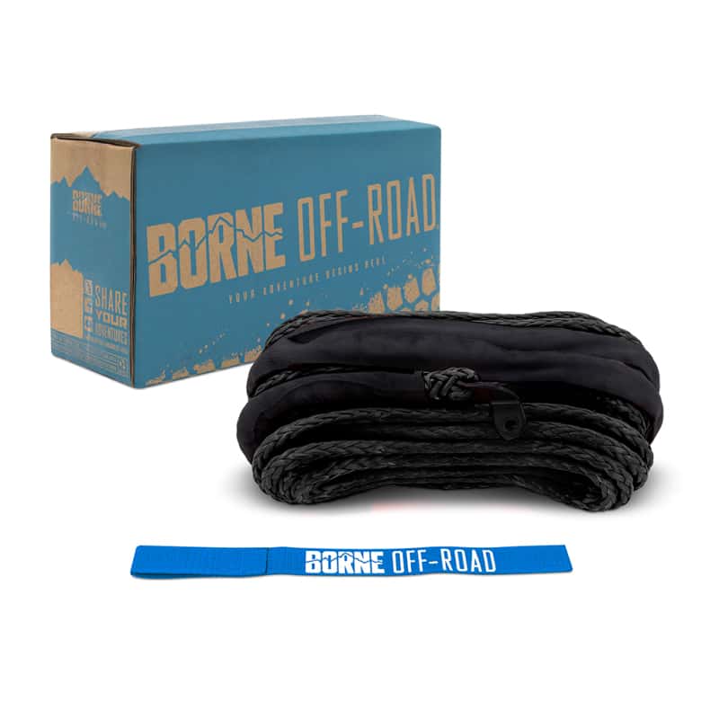 Borne Off-Road — Borne Off-Road Synthetic Rope - 3/8in x 85ft - Black - view 2