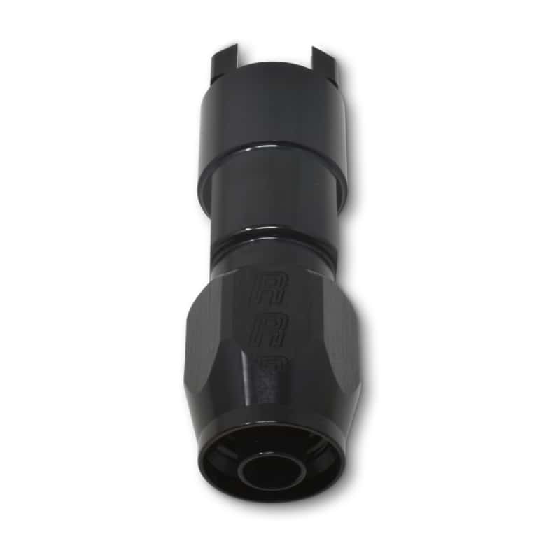 Russell — Russell Performance 3/8in SAE Quick Disc Female to -6 Hose Black Straight Hose End
Hose End - view 4